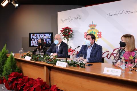 Momento del encuentro informativo con los medios de comunicación de la provincia