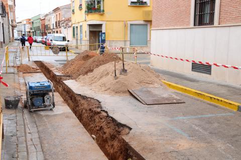 Obras en la calle Lope de Vega