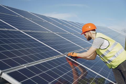 Planta fotovoltaica (Fotografía: Pexels)