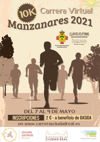 Carrera virtual 10k Manzanares 2021