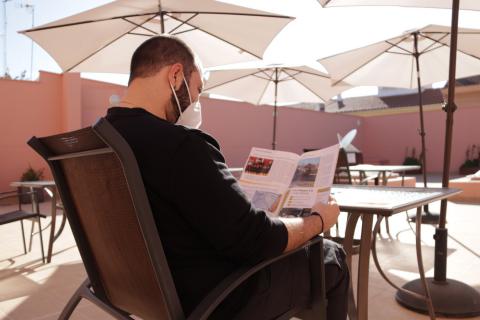 Terraza de la Biblioteca Pública Municipal 'Lope de Vega'