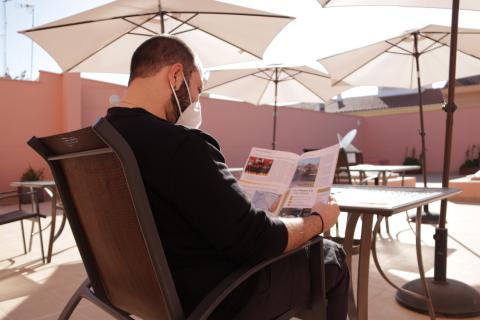 Terraza de la Biblioteca Pública Municipal 'Lope de Vega'