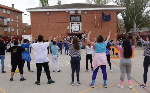 Actual pista deportiva del CEIP La Candelaria