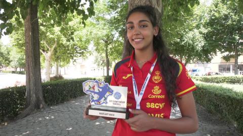 Carmen Arroyo en el EHF Championship 2021 sub-17 