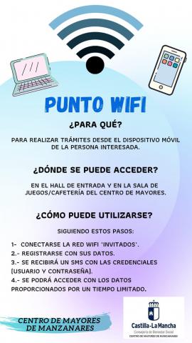 Cartel del punto wifi