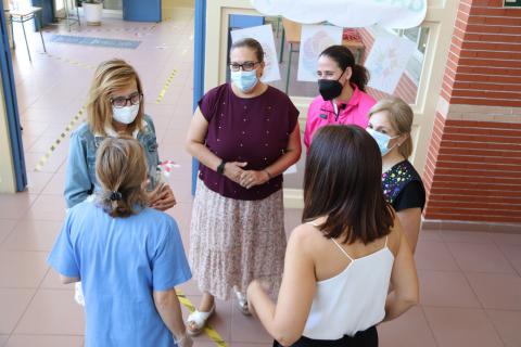 Visita Isabel Quintanilla colegio Altagracia