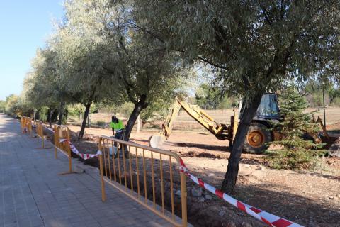 Obras del nuevo parque canino