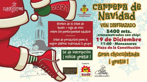 Cartel de la carrera Navidad 2021