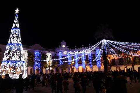 Iluminación de la plaza de la Constitución