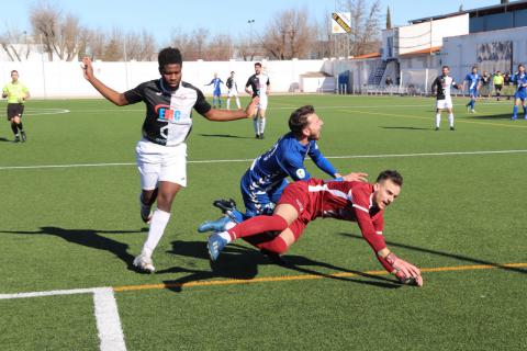 Chema en un partido del Manzanares CF