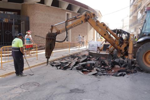 Visita a las obras de la zona del Gran Teatro