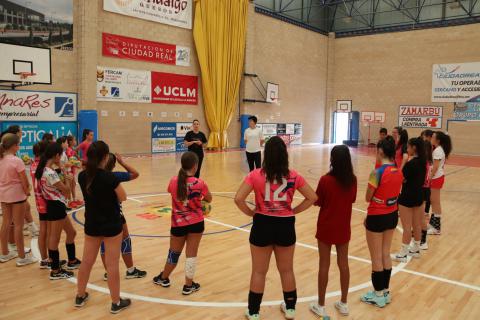 Merche Castellanos en la Handball Academy