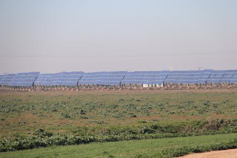 Planta Solar existente en las inmediaciones de Manzanares