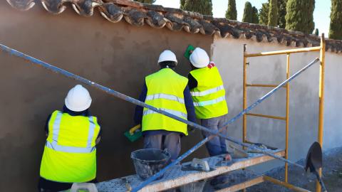 En anteriores convocatorias de repararon los muros del cementerio