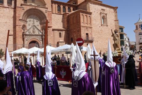 Inicio de la procesión de Cristo Resucitado 