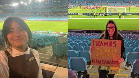Adriana y Sandra en la final del Mundial 2023