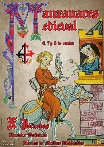 Cartel anunciador de las X Jornadas Medievales de Manzanares