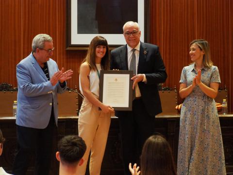 Recepción a Blanca Romero en el Ayuntamiento