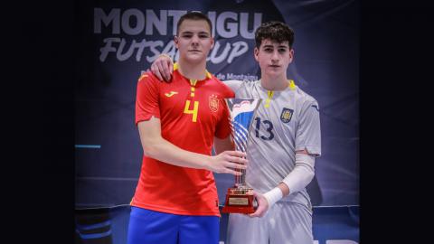  Javi 'Bule' y Chino ganan la Montaigu Futsal Cup 2023 con la selección española sub-19 (Fotografía: Illusions&Réalisme)