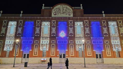 Iluminación navideña del Gran Teatro