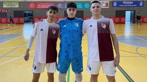 Jorge López, Javi 'Bule' y Chino con la selección CLM sub-19 (CESA 2024)