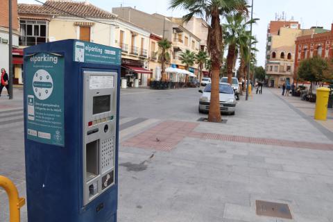 Uno de los parkímetros de la actual concesionaria del servicio