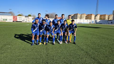 Once inicial del Manzanares CF ante el CD Pedroñeras