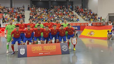 Amistoso España-Paraguay en el pabellón 'Manzanares Arena'