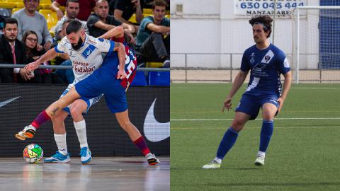 Juan Emilio (Manzanares FS) y Carlos García (Manzanares CF)
