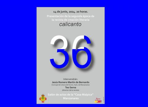 Presentación número 36 revista Calicanto