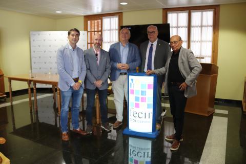 Julián Nieva junto a Carlos Marín, Félix Bellido, Jesús Sánchez de la Blanca y Borja Navarro