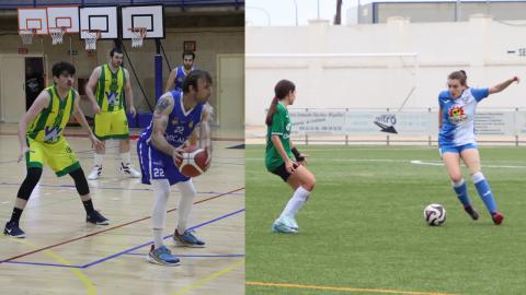 Moisés (CB Opticalia Manzanares) y Sandra Lara (Tosfrit FF Manzanares)