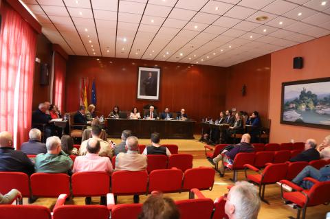 Vista del salón de plenos en la sesión de marzo