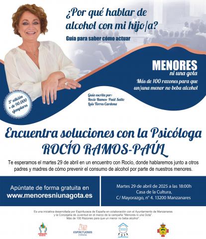 Cartel anunciador de la charla