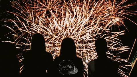 Fuegos artificiales Feria y Fiestas 2024. Imagen: Germán Molina