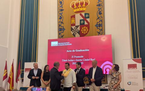 Daniel Jiménez en la graduación