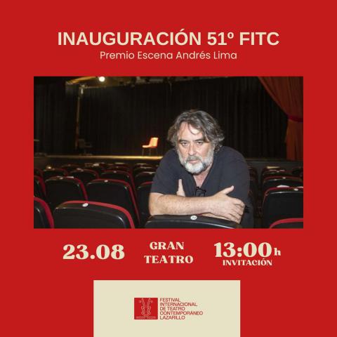 Andrés Lima recibirá el Premio Escena 2025 del FITC Lazarillo