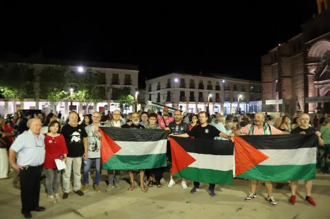 Concentración de apoyo al pueblo palestino en Manzanares
