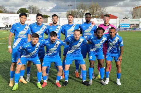 Once inicial del Manzanares CF que se enfrentó al Almansa. Foto: Javier Mena (Uflexdesigns)