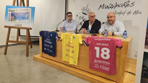 Presentación del cupón de la ONCE conmemorativo del 25 aniversario del Manzanares FS