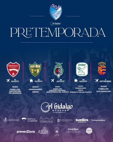 Calendario pretemporada 2026-27 Manzanares FS