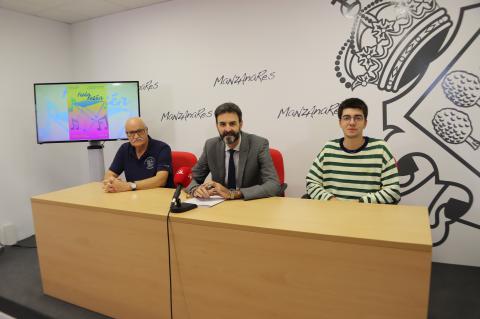 Jesús Romero junto a Blas Jiménez y Manuel Sánchez Migallón