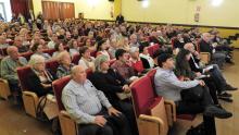 El público llenó la Casa de Cultura