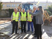 Obras de remodelación de la plaza de la calle Cuenca