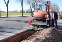 Obras en la red de abastecimiento de agua en Manzanares