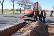 Obras en la red de abastecimiento de agua en Manzanares