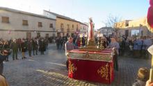 Salida de la procesión el domingo 
