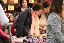 Visitantes de la feria del Stock