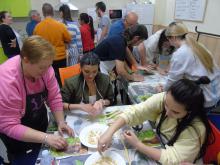 Los jóvenes aprendieron recetas tradicionales