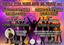 Cartel de la verbena popular y baile del vermú